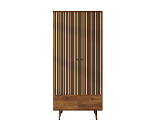 Шкаф двухстворчатый "Berber" принт 20 арт BB16/Print_20