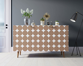 Комод "Berber" три дверки 17 принт арт BB01/Print_17