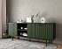 Комод с дверками и нишей "Emerson" арт EM15/green/L