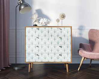 Комод "Berber" пять ящиков 38 принт арт BB36/Print_38