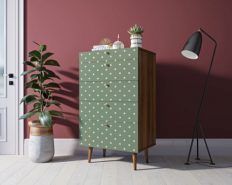 Комод высокий "Berber" принт 12 арт BB10/Print_12