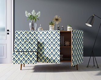 Комод "Berber" с двумя дверками и ящиками принт 13 арт BB17/Print_13