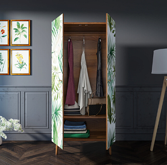 Шкаф малый двухстворчатый "Berber" принт 4 арт BB08/Print_04