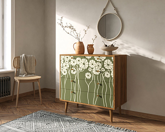 Комод "Berber" пять ящиков арт BB36/Print_53