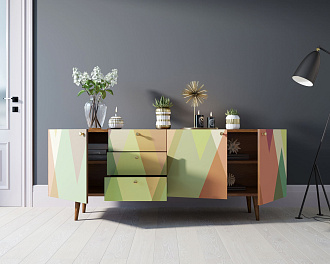 Комод "Berber" удлиненный принт 16 арт BB11/Print_16