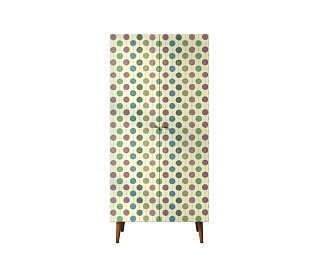 Шкаф малый двухстворчатый "Berber" принт 24 арт BB08/Print_24