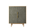 Большой комод с четырьмя дверками "Line" R19/browngrey