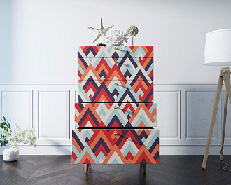 Комод высокий "Berber" принт 2 арт BB10/Print_02