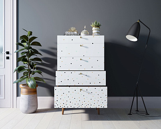 Комод высокий "Berber" принт 15 арт BB10/Print_15