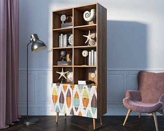 Стеллаж на комоде "Berber" принт 48 арт BB44/Print_48