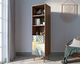 Стеллаж с ящиками "Berber" принт 42 арт BB45/Print_42