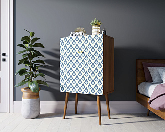 Комод на высоких ножках "Berber" 13 принт арт BB09/Print_13