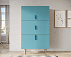 Большой комод с шестью дверками "Line" LN04/GR1/blue