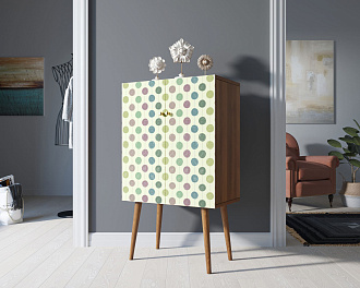 Комод на высоких ножках "Berber" 24 принт арт BB09/Print_24