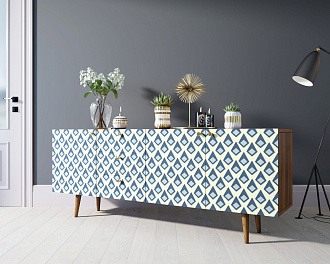 Комод "Berber" удлиненный принт 13 арт BB11/Print_13