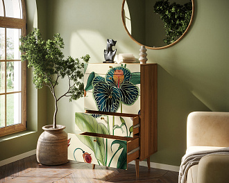 Комод высокий "Berber" принт 7 арт BB10/Print_07