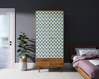 Шкаф двухстворчатый "Berber" принт 13 арт BB16/Print_13