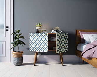 Комод на высоких ножках "Berber" малый принт 13 арт BB13/Print_13