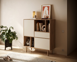 Комод с двумя дверками и ящиком "Alice" арт ALC06