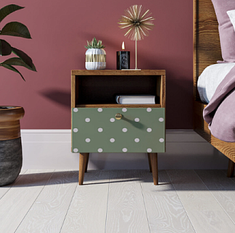 Тумбочка "Berber" с одним ящиком 12 принт арт BB06/Print_12