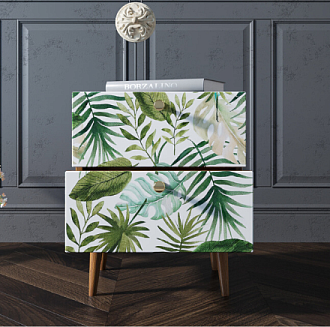 Тумбочка "Berber" с двумя ящиками 4 принт арт BB03/Print_04