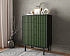 Комод вертикальный с четырьмя ящиками "Emerson" арт EM18/green/L