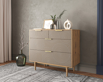 Комод с четыремя ящиками "Line" R22/beige