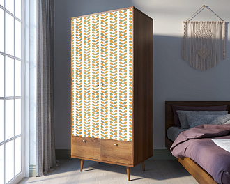 Шкаф двухстворчатый "Berber" принт 23 арт BB16/Print_23