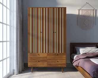 Шкаф трехстворчатый "Berber" принт 20 арт BB02/Print_20