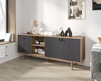 Комод с дверками и нишей "Emerson" арт EM15/7024/L