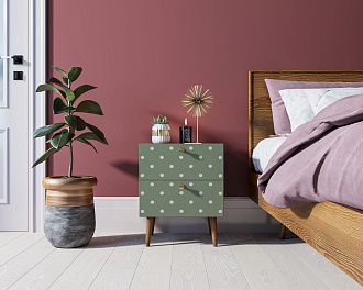 Тумбочка "Berber" с двумя ящиками 12 принт арт BB03/Print_12