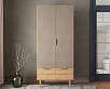 Шкаф двухстворчатый  с ящиками "Line" R26/beige