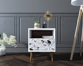 Тумбочка "Berber" с одним ящиком 9 принт арт BB06/Print_09