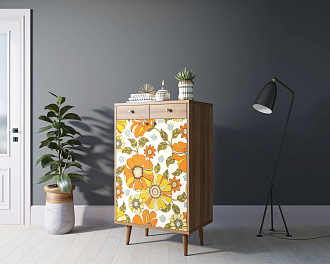 Комод "Berber" два ящика и дверки 47 принт арт BB46/Print_47