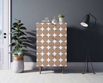 Комод высокий "Berber" принт 17 арт BB10/Print_17