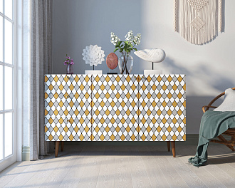 Комод "Berber" с двумя дверками и ящиками принт 22 арт BB17/Print_22