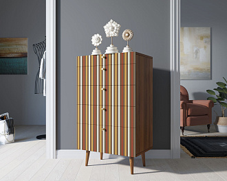 Комод высокий "Berber" принт 20 арт BB10/Print_20