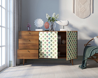 Комод "Berber" с двумя дверками и ящиками 24 принт арт BB05/Print_24