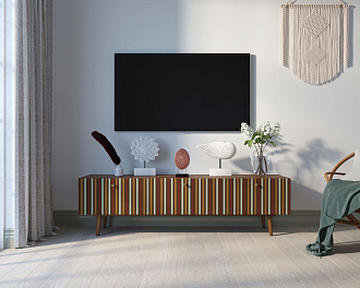 Комод "Berber" с ящиками низкий под TV принт 20 арт BB19/Print_20