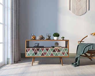 Консоль "Berber" с двумя ящиками принт 26 арт BB22/Print_26