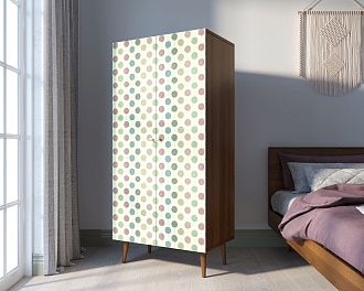 Шкаф малый двухстворчатый "Berber" принт 24 арт BB08/Print_24