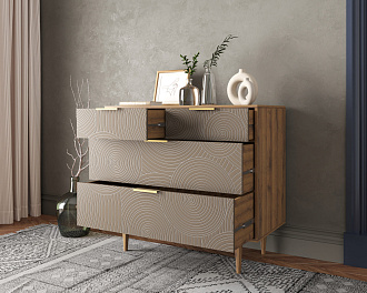 Комод с четыремя ящиками "Line" R22/beige