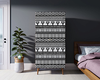 Шкаф малый двухстворчатый "Berber" принт 19 арт BB08/Print_19