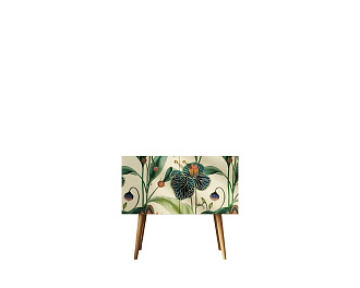 Комод на высоких ножках "Berber" малый принт 7 арт BB13/Print_07