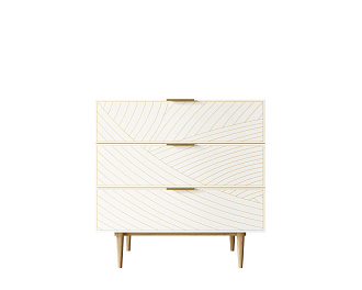 Комод с тремя ящиками "Line" LN12/GR1/beige