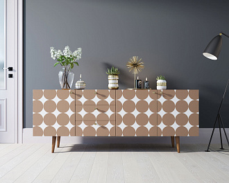 Комод "Berber" удлиненный принт 17 арт BB11/Print_17