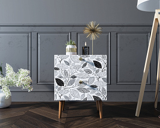 Тумбочка "Berber" с двумя ящиками 9 принт арт BB03/Print_09