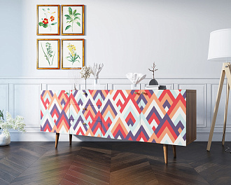 Комод "Berber" удлиненный принт 2 арт BB11/Print_02