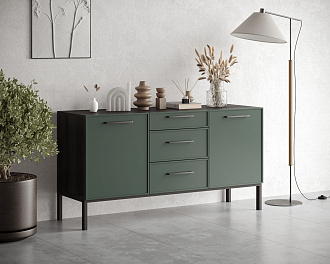 Комод две дверки и три ящика "Nicole" арт NEM08G