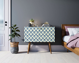 Комод на высоких ножках "Berber" малый принт 13 арт BB13/Print_13